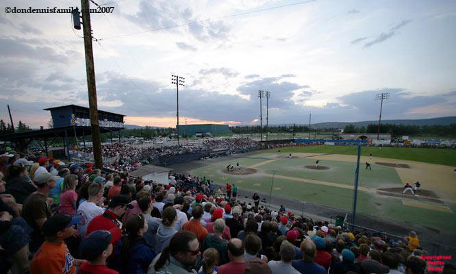 Alaska Goldpanners Baseball Team of Fairbanks, Alaska, Midnight Sun Game