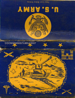 1957, Matchbook from Ft. Leonard Wood, MO