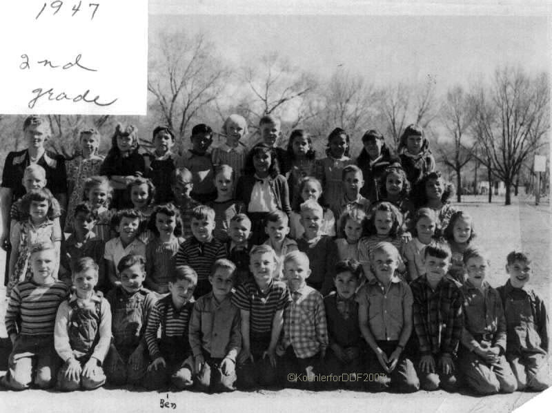 Fowler, Colorado second grade class 1947