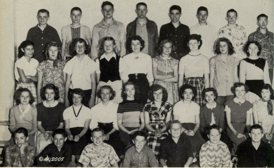 8th Grade, Class of 1957, Fowler, Colorado High School