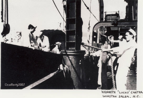 Kenneth "Lucky" Carter, Winston Salem, NC, USS Dennis, WWII