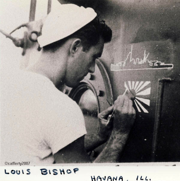 Louis Bishop, Cook on the USS Dennis, DE 405